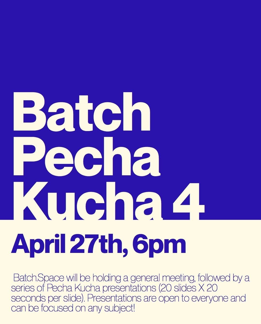 Studio Meeting/ Pecha Kucha 